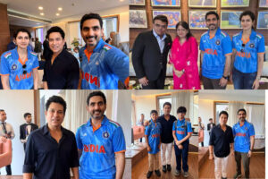 Nara Lokesh with Sachin