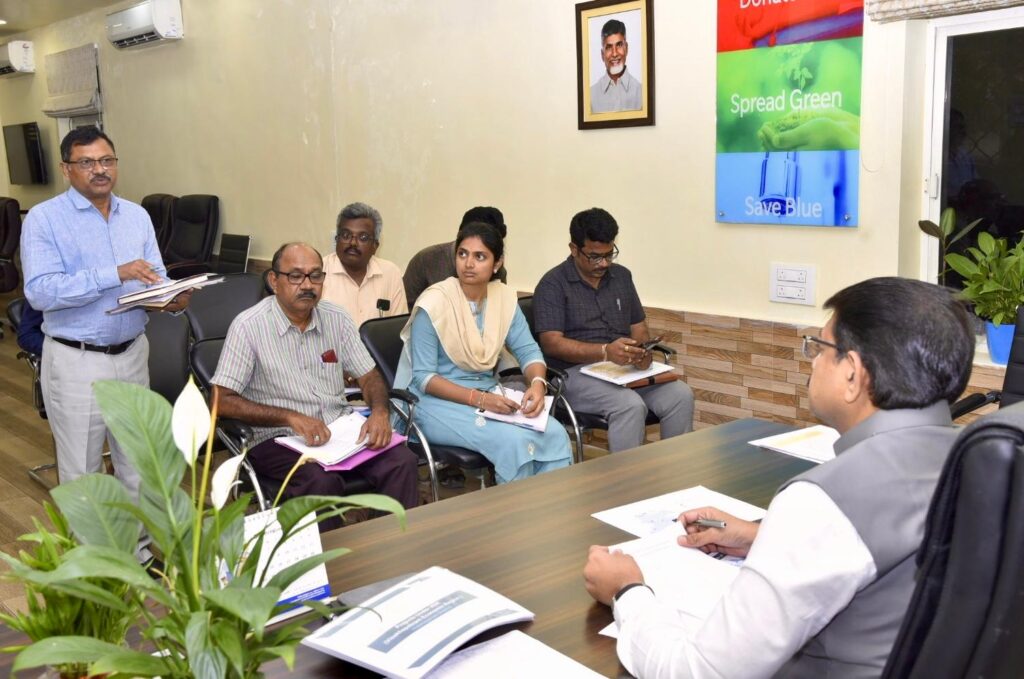 Collector Ram Sundar Reddy reviewed five food parks in the district