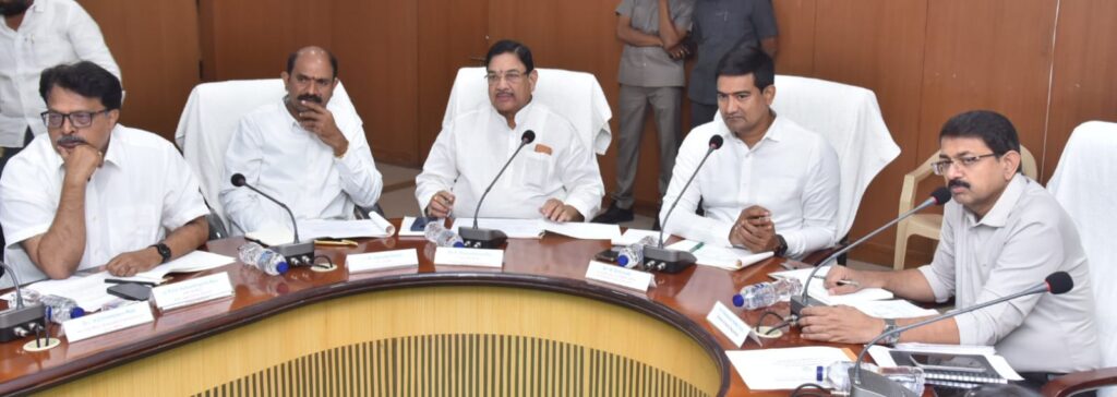 Minister Kondapalli Srinivas review of irrigation projects