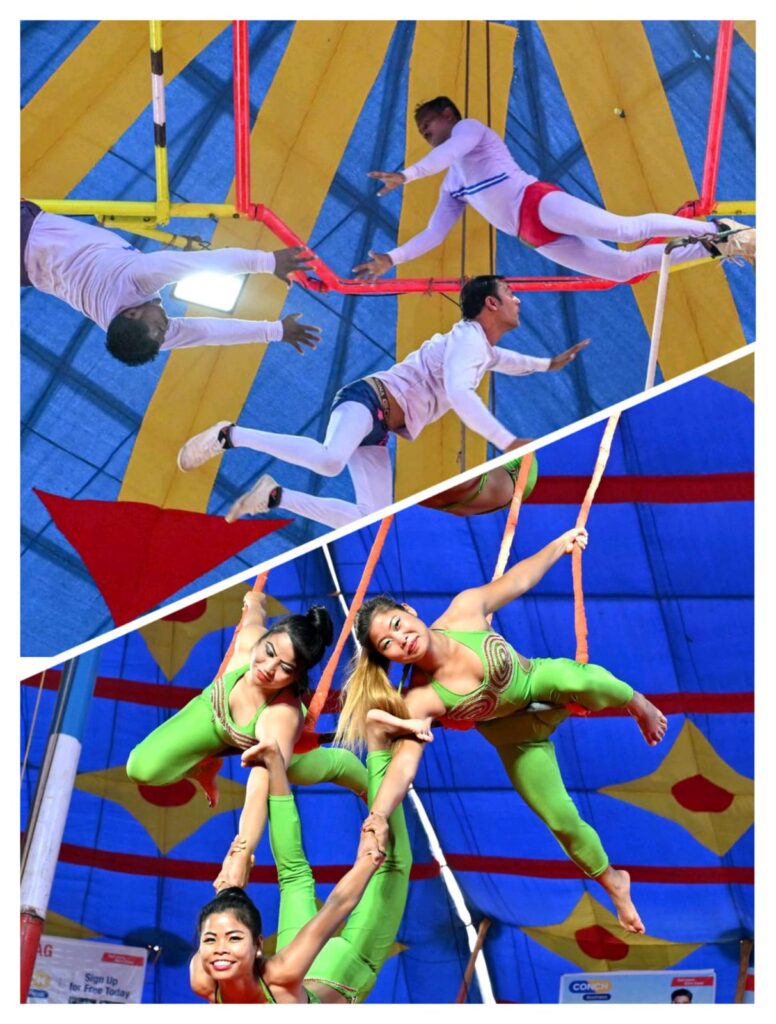 Bingo circus entertains the audience